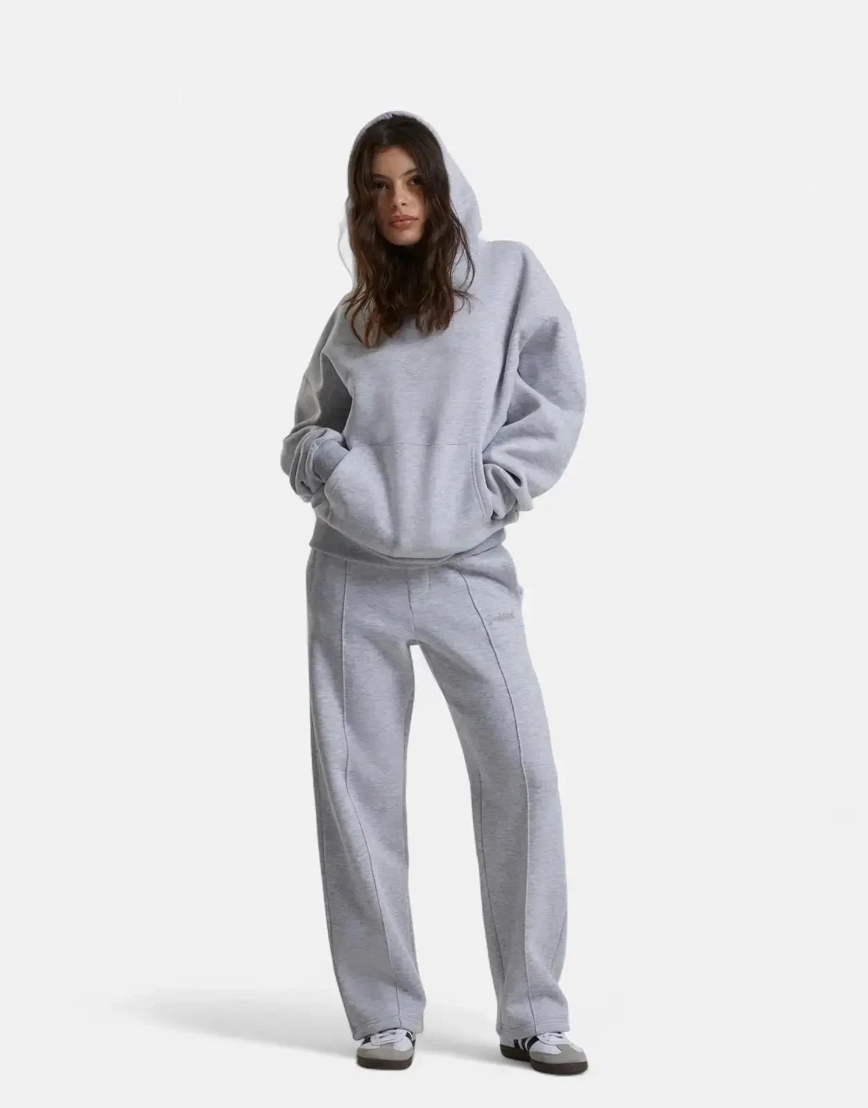 Prohibited Loose Grey Melange Sweatpants - Subwear
