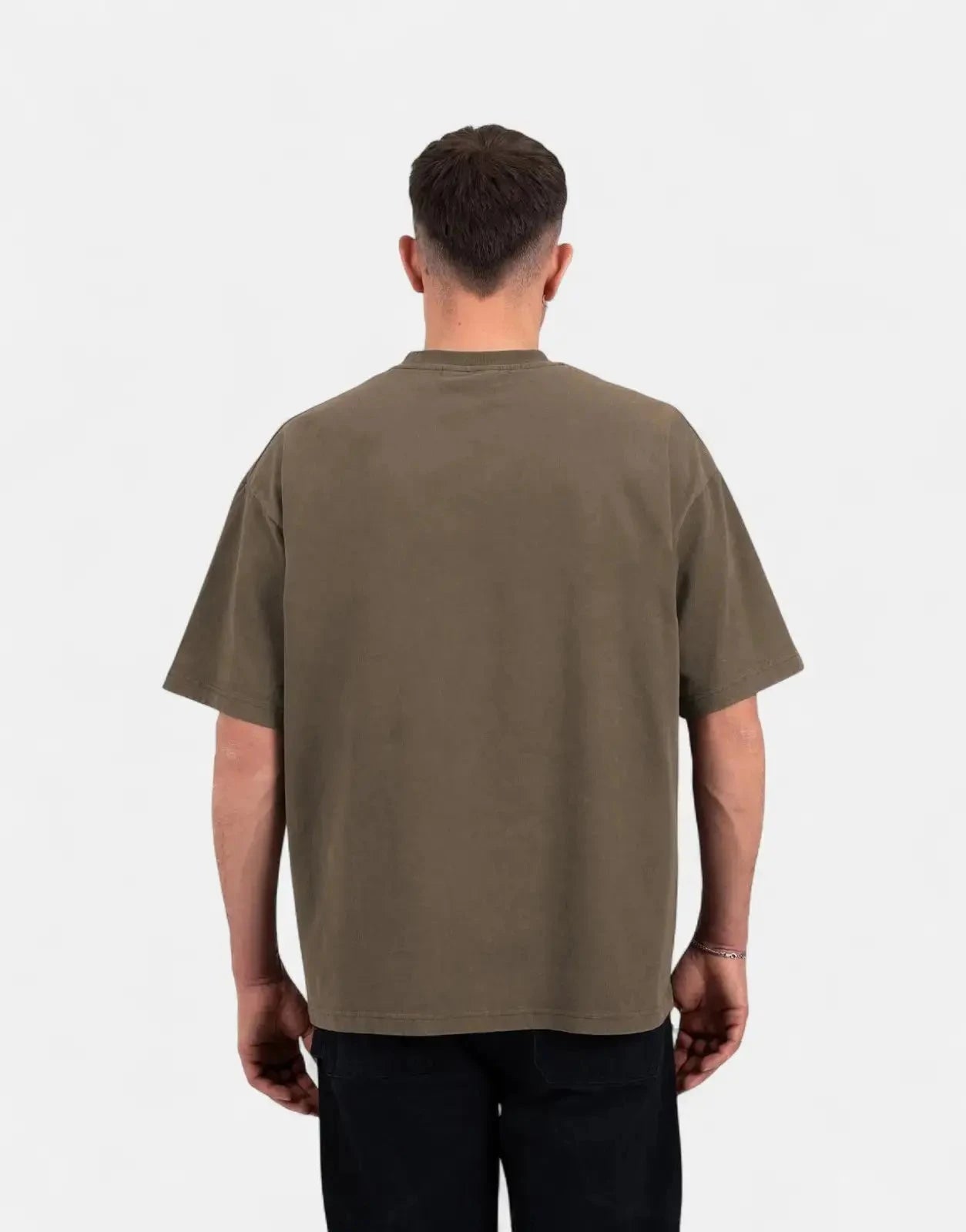 Prohibited Oversized Mokka Stone Washed T-Shirt - Subwear