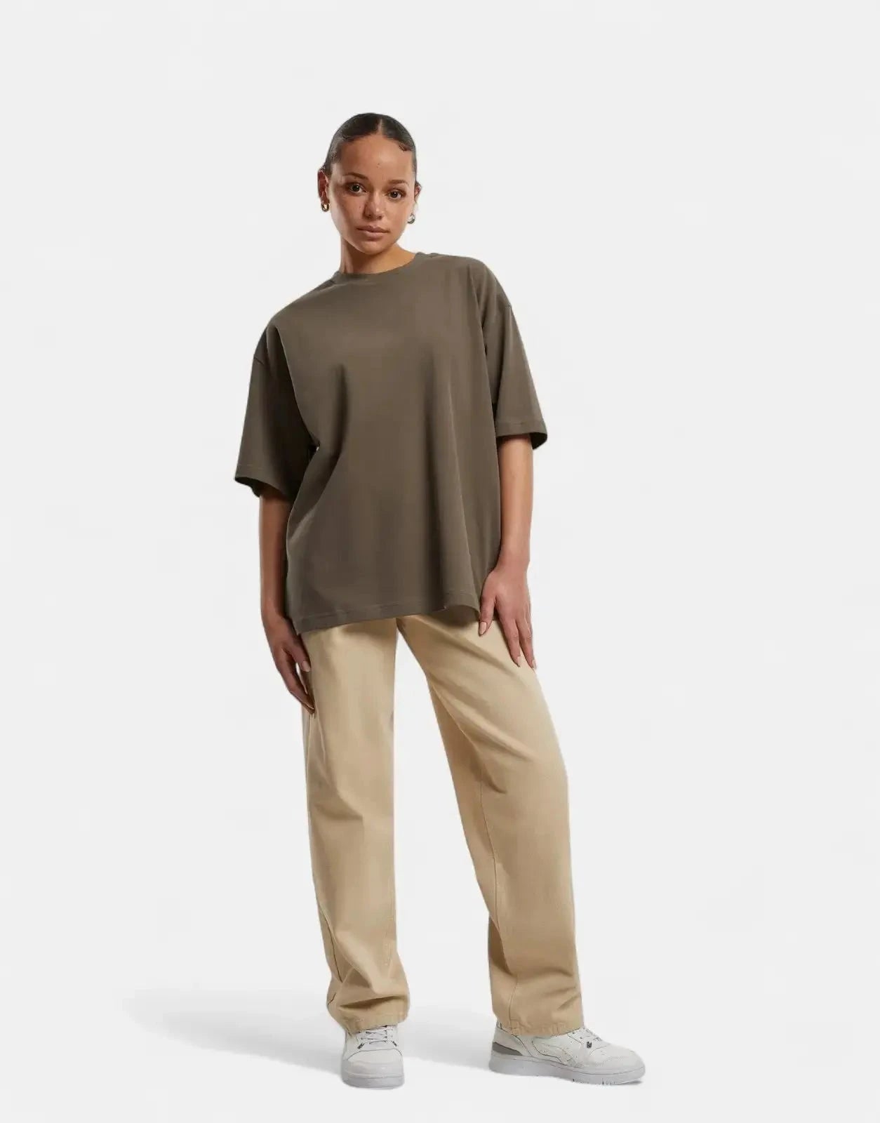 Prohibited Oversized Mokka Stone Washed T-Shirt - Subwear