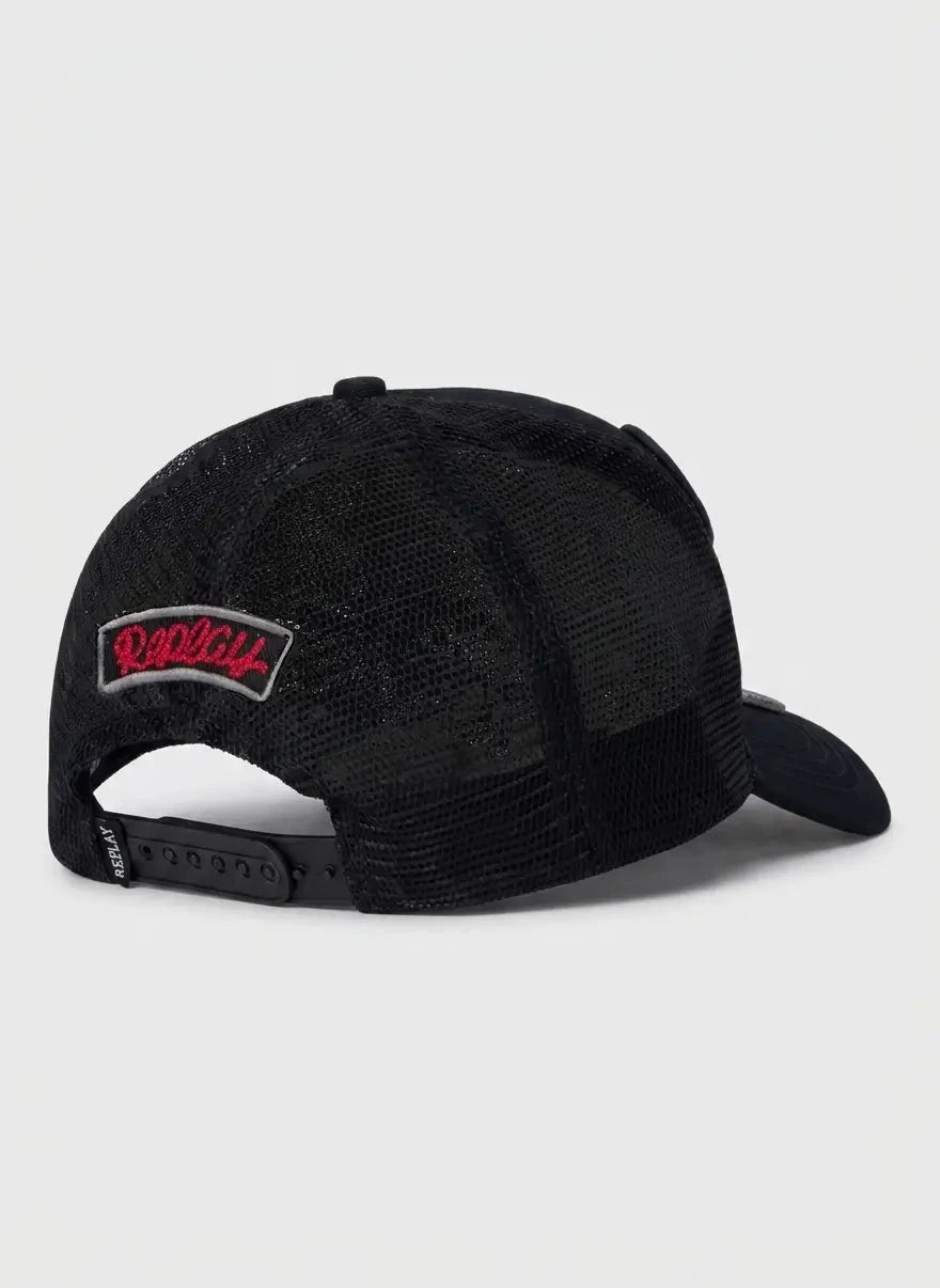Replay Badge Black Cap - Subwear
