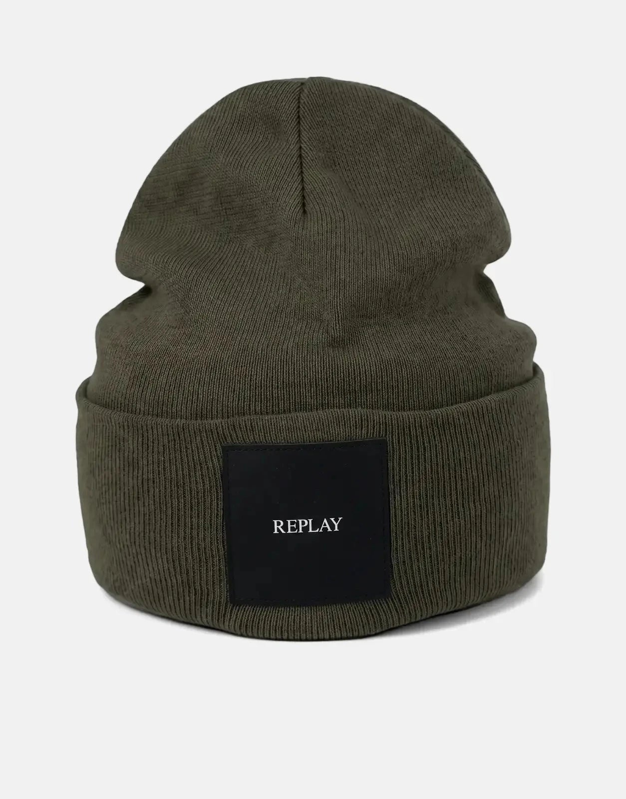 Replay Badge Winter Moss Beanie - Subwear