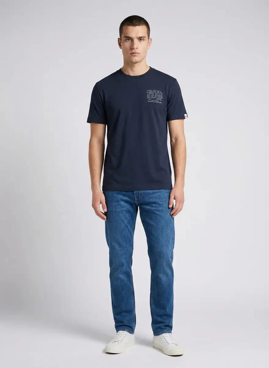 Replay Blue Jeans Since 1981 Side Print Dark Navy T-Shirt - Subwear