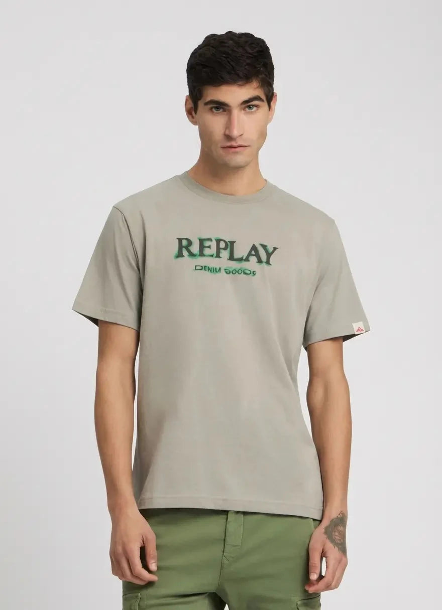 Replay Denim Goods Faded Silver T-Shirt - Subwear
