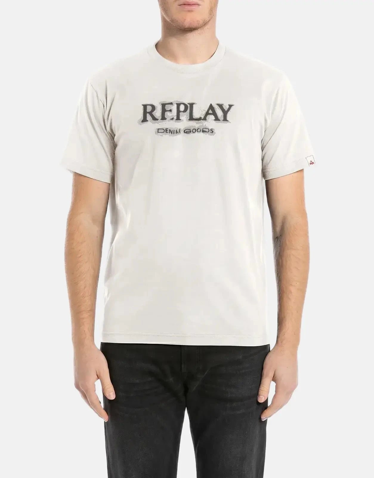 Replay Denim Goods Natural White T-Shirt - Subwear