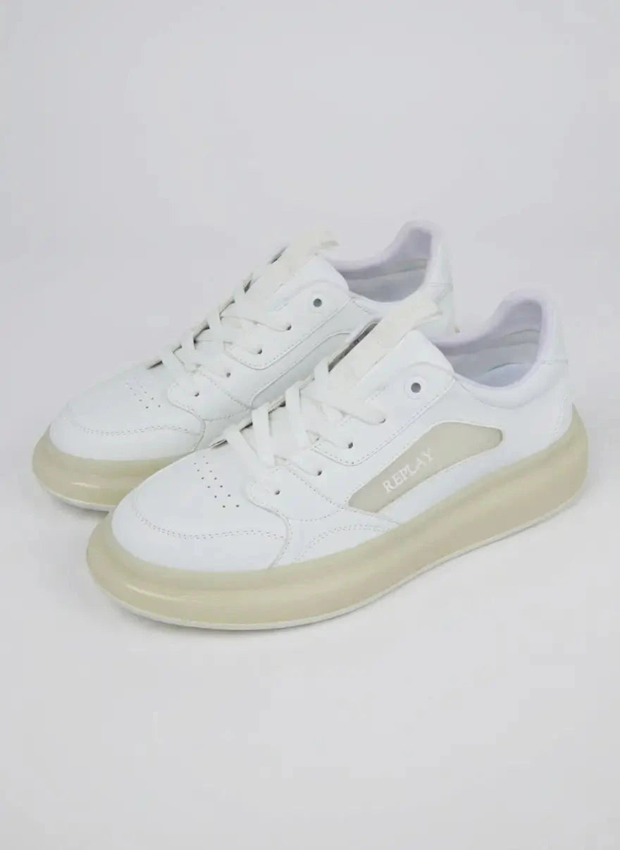 Replay Glax Clear White Sneakers - Subwear