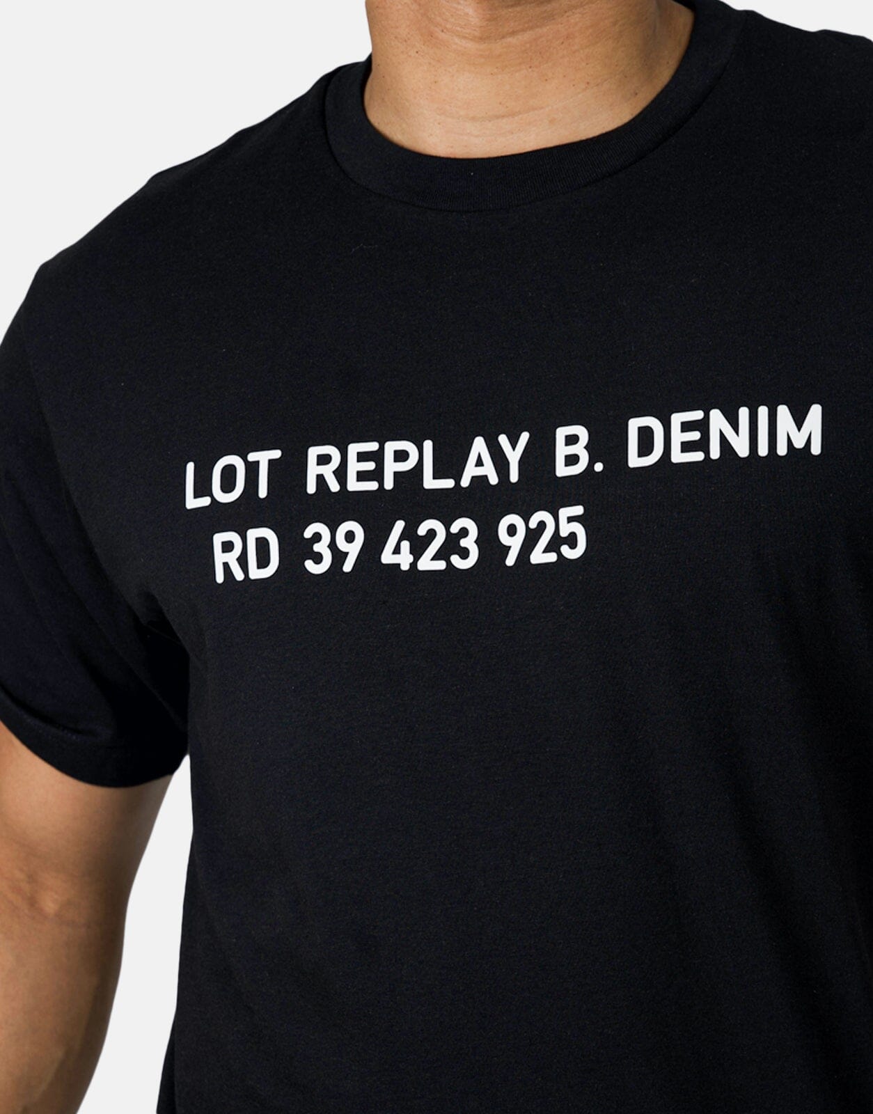 Replay Lot B Denim Black T-Shirt - Subwear