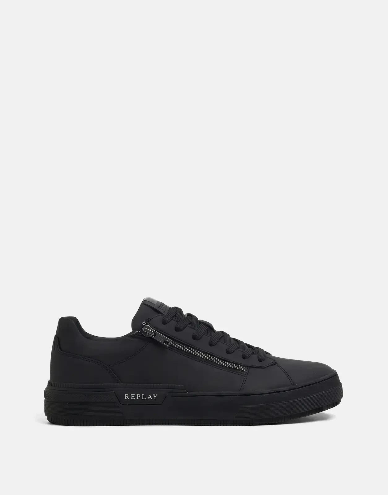 Replay Raily Low Zip Sneaker Black - Subwear