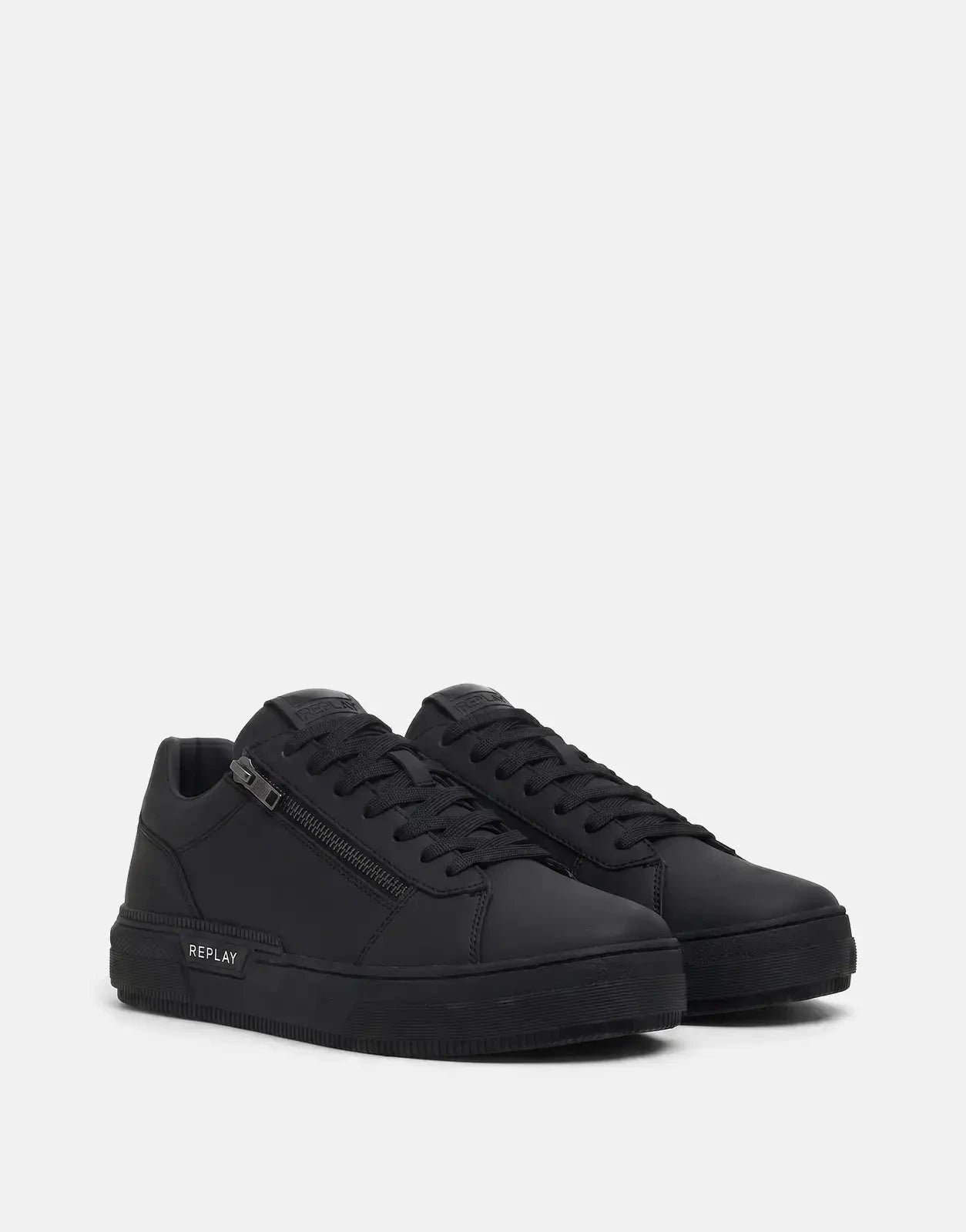 Replay Raily Low Zip Sneaker Black - Subwear
