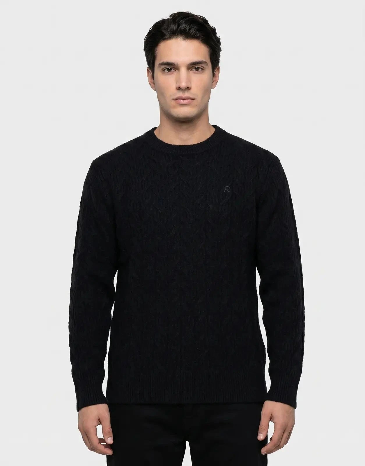Replay Side K-Logo Black Knitwear - Subwear