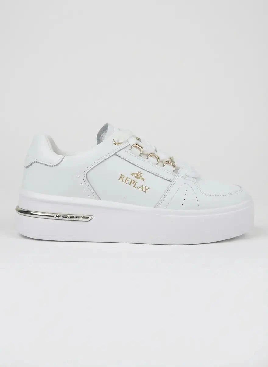 Replay University W Glam White Sneakers - Subwear