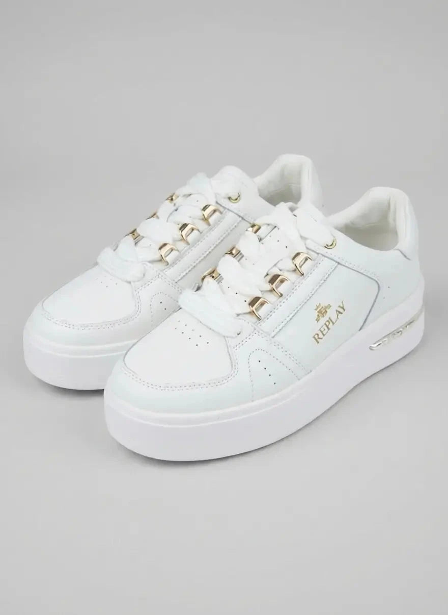 Replay University W Glam White Sneakers - Subwear