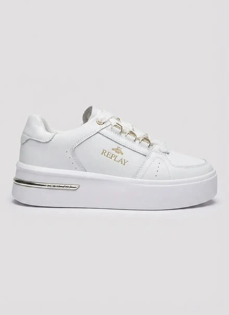 Replay University W Glam White Sneakers - Subwear