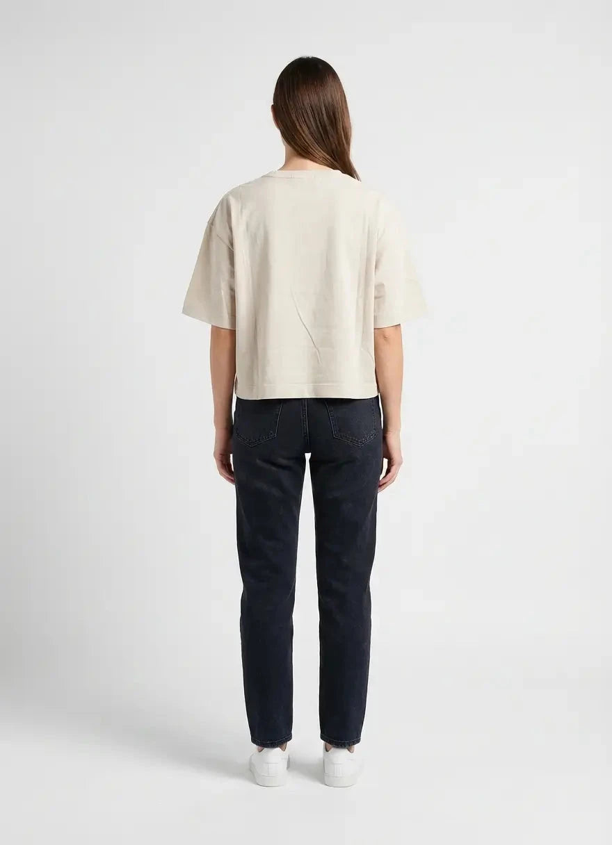 Replay Women Cropped Embossed Logo T-Shirt - Subwear