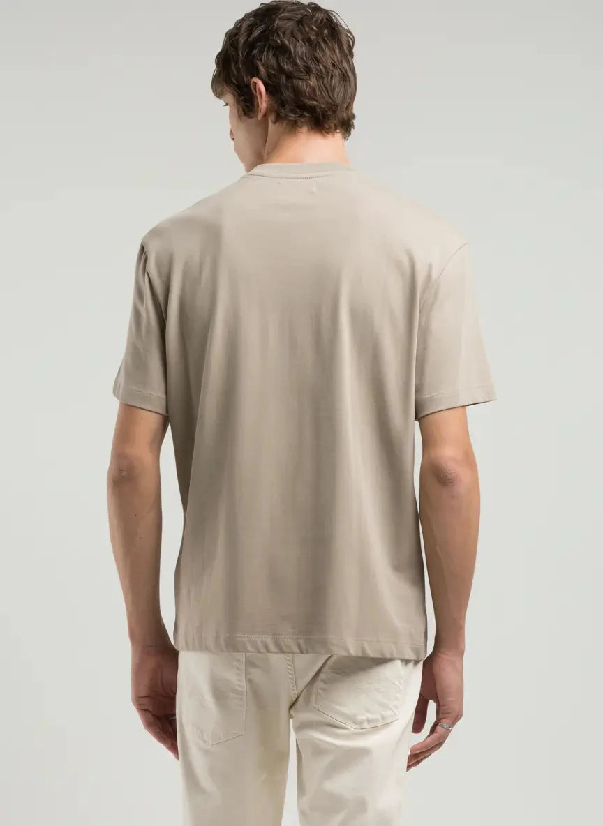 Replay Denim Goods Center Stich Print Stone T-Shirt - Subwear