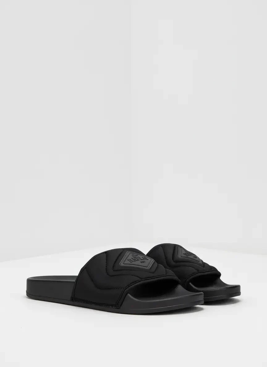 Replay Up Rhombus Black Slide - Subwear