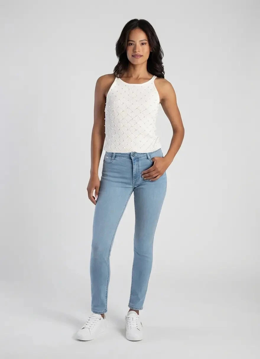 Sissy Boy Mid Waist Light Vintage Jeans - Subwear