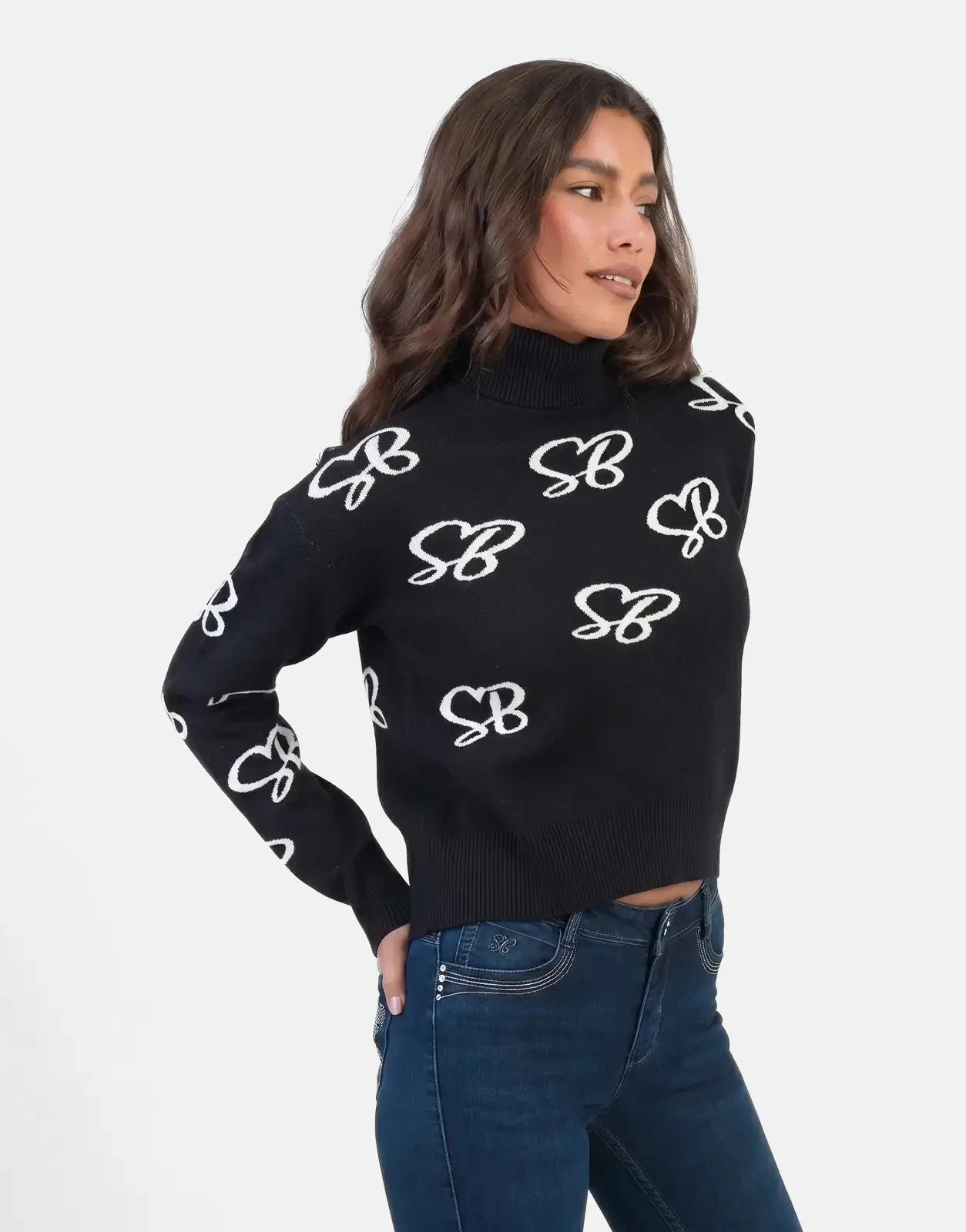 Sissy Boy New In Town Knit Black/Offwhite Sweatshirt - Subwear