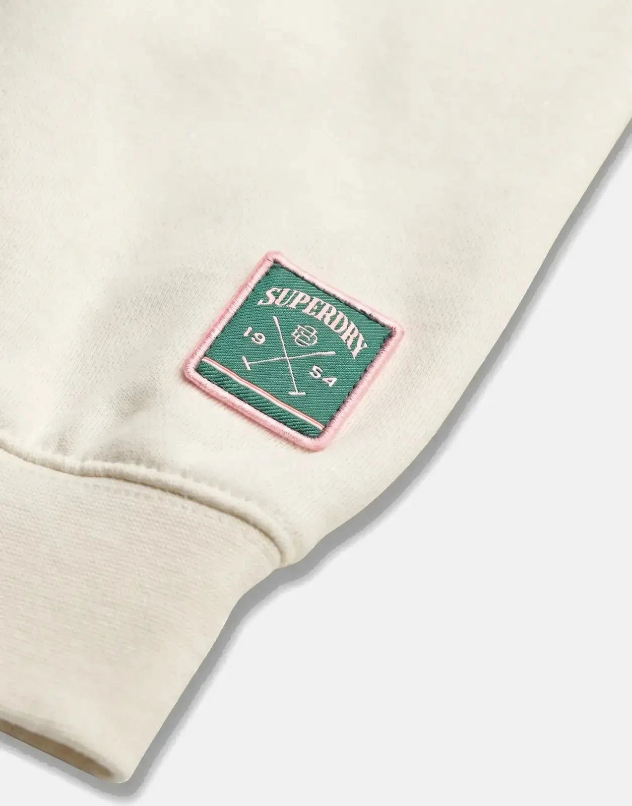 Superdry Country Club Loose Crew Off White Sweatshirt - Subwear