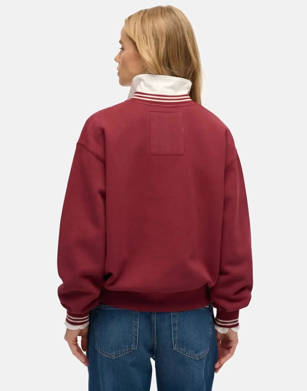 Superdry Country Club Loose Crew Stanton Red Sweatshirt - Subwear