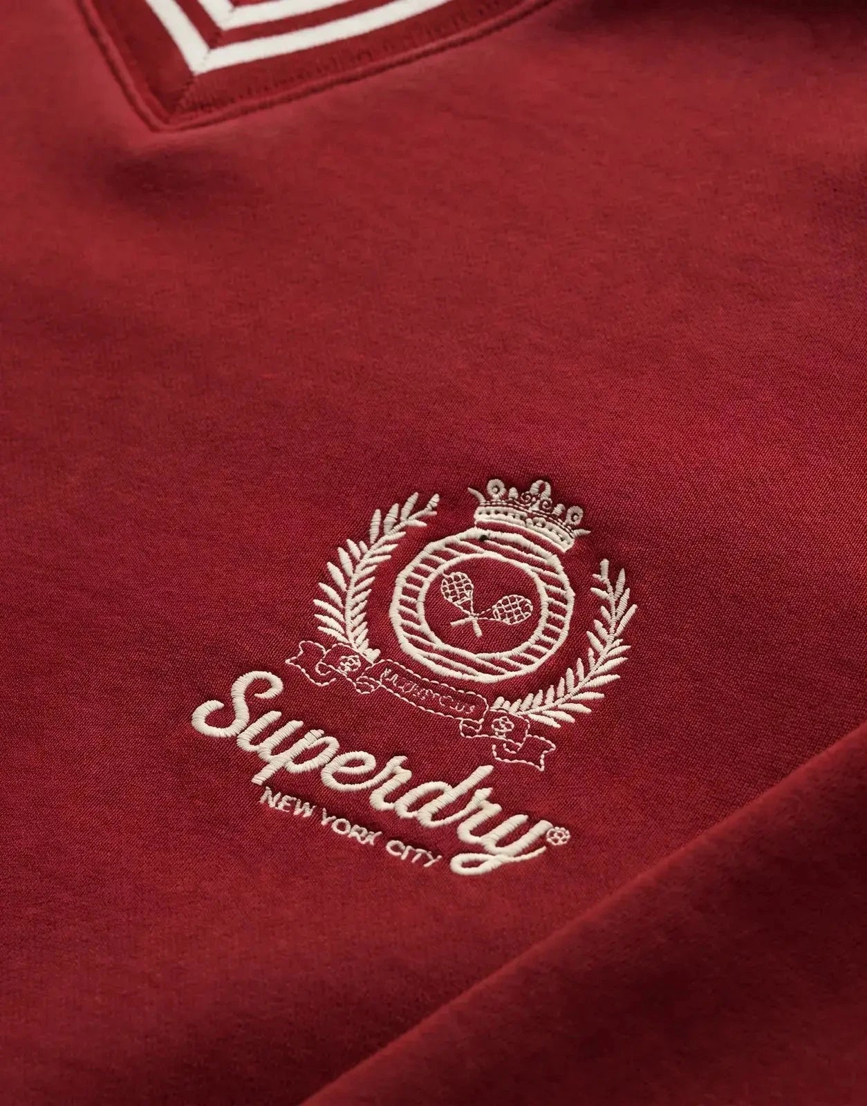 Superdry Country Club Loose Crew Stanton Red Sweatshirt - Subwear