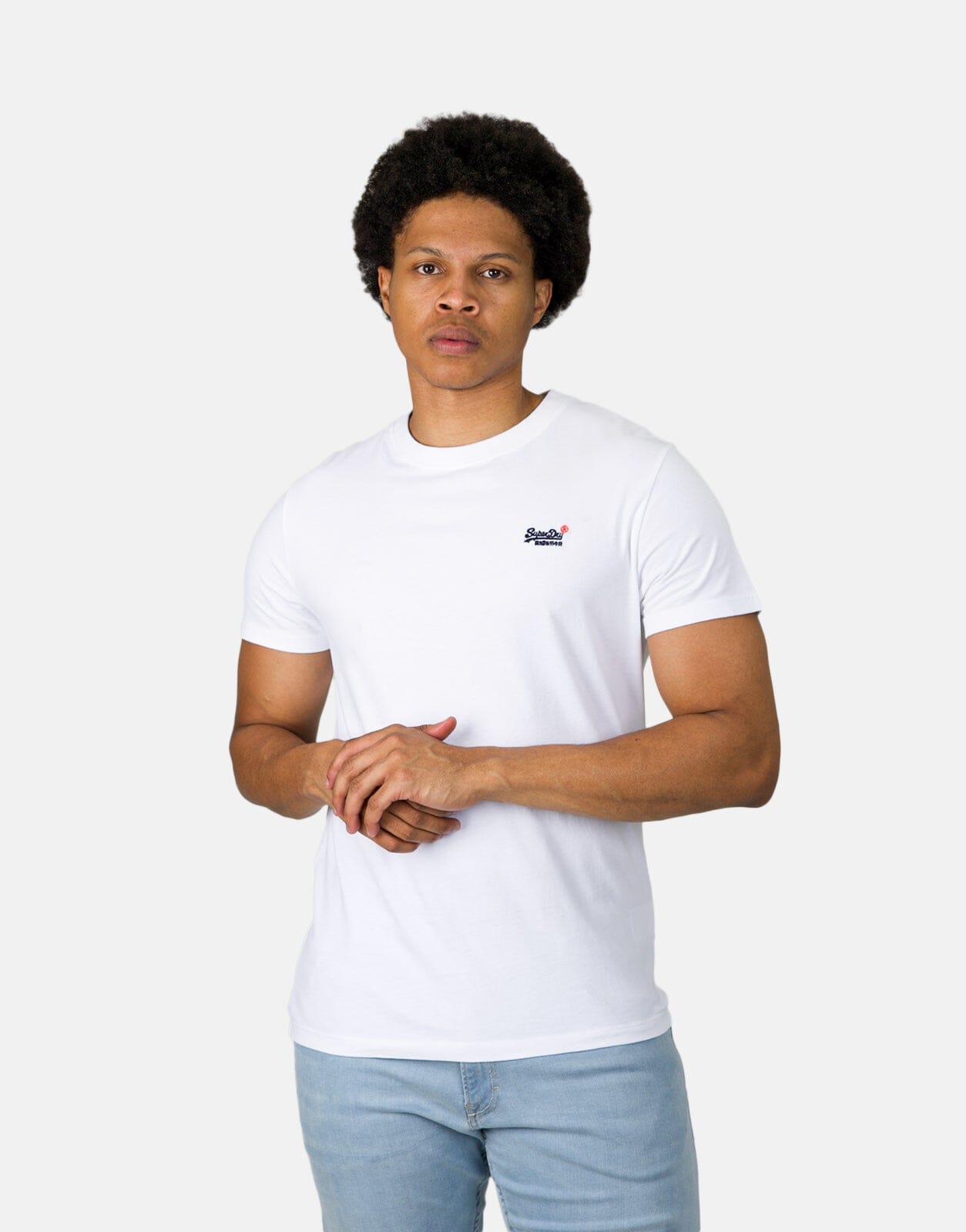Superdry Essential Contrast EMB Optic T-Shirt - Subwear