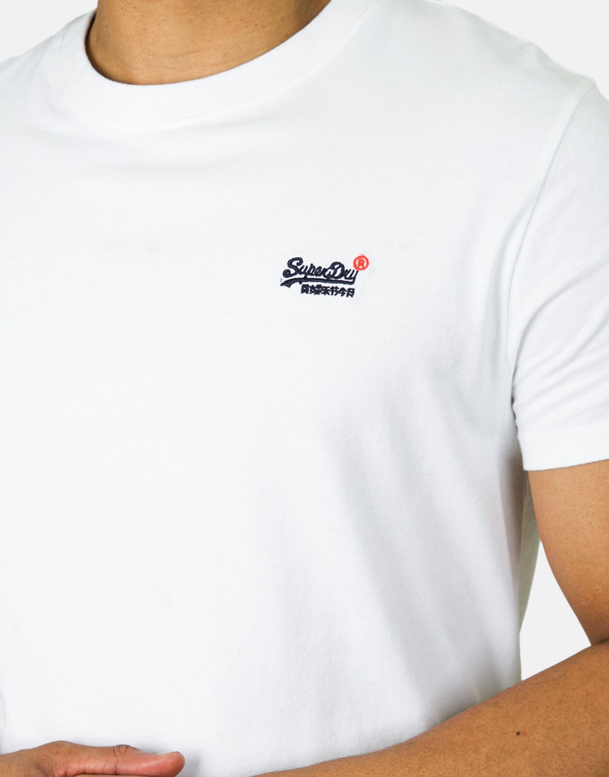 Superdry Essential Contrast EMB Optic T-Shirt - Subwear