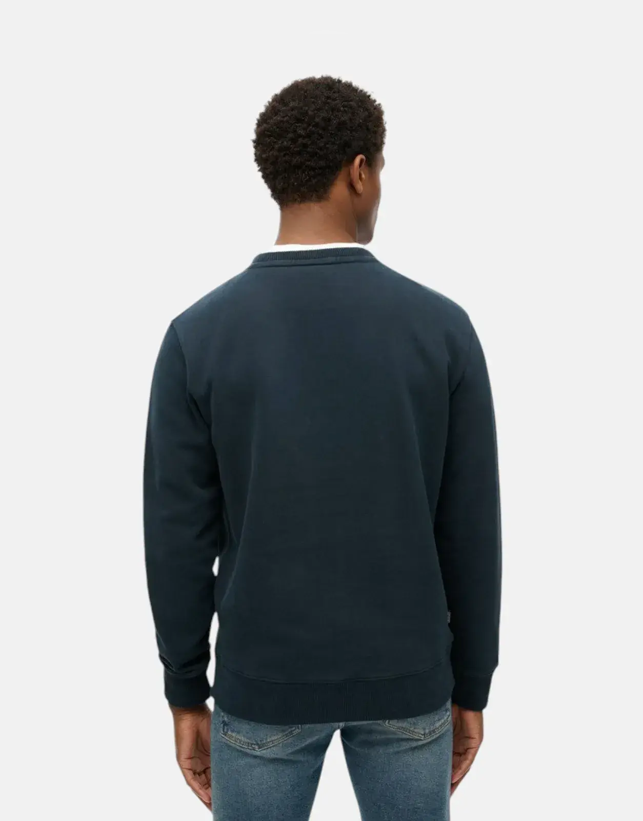 Superdry Essential Logo Crew Eclipse Navy Sweatshirt - Subwear