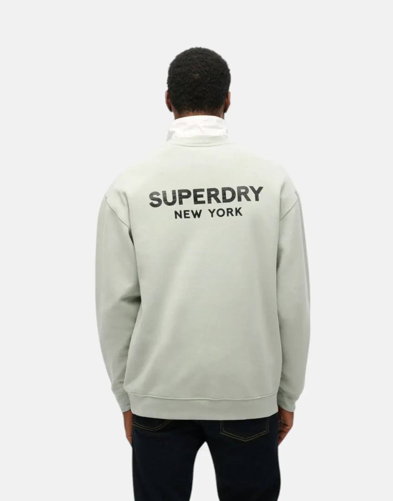 Superdry Luxury Sport Loose Fit Puritan Grey Sweatshirt - Subwear