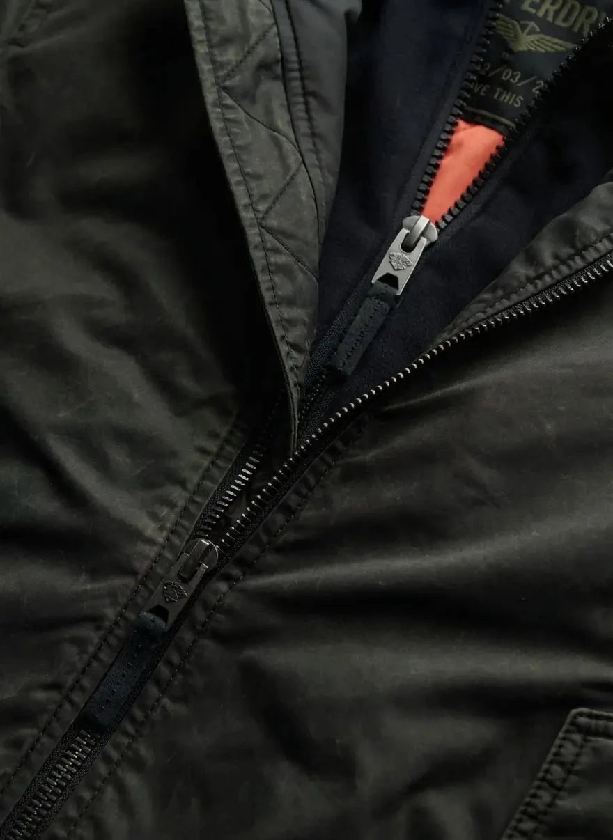 Superdry Military MA1 Washed Dark Green Bomber Jacket - Subwear