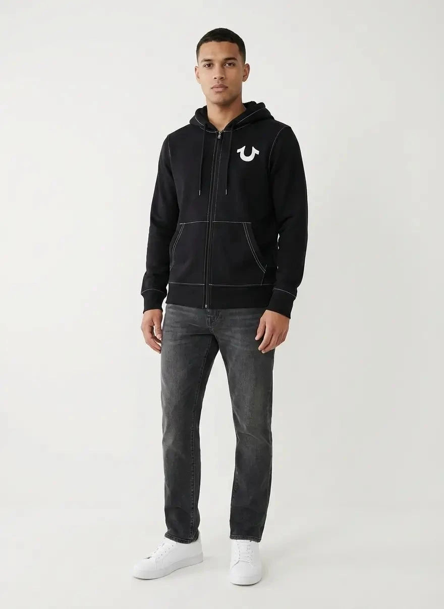 True Religion Floating HS Zip Hooded Sweatshirt - Subwear