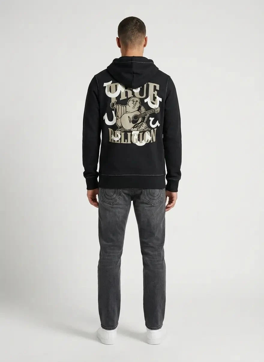 True Religion Floating HS Zip Hooded Sweatshirt - Subwear