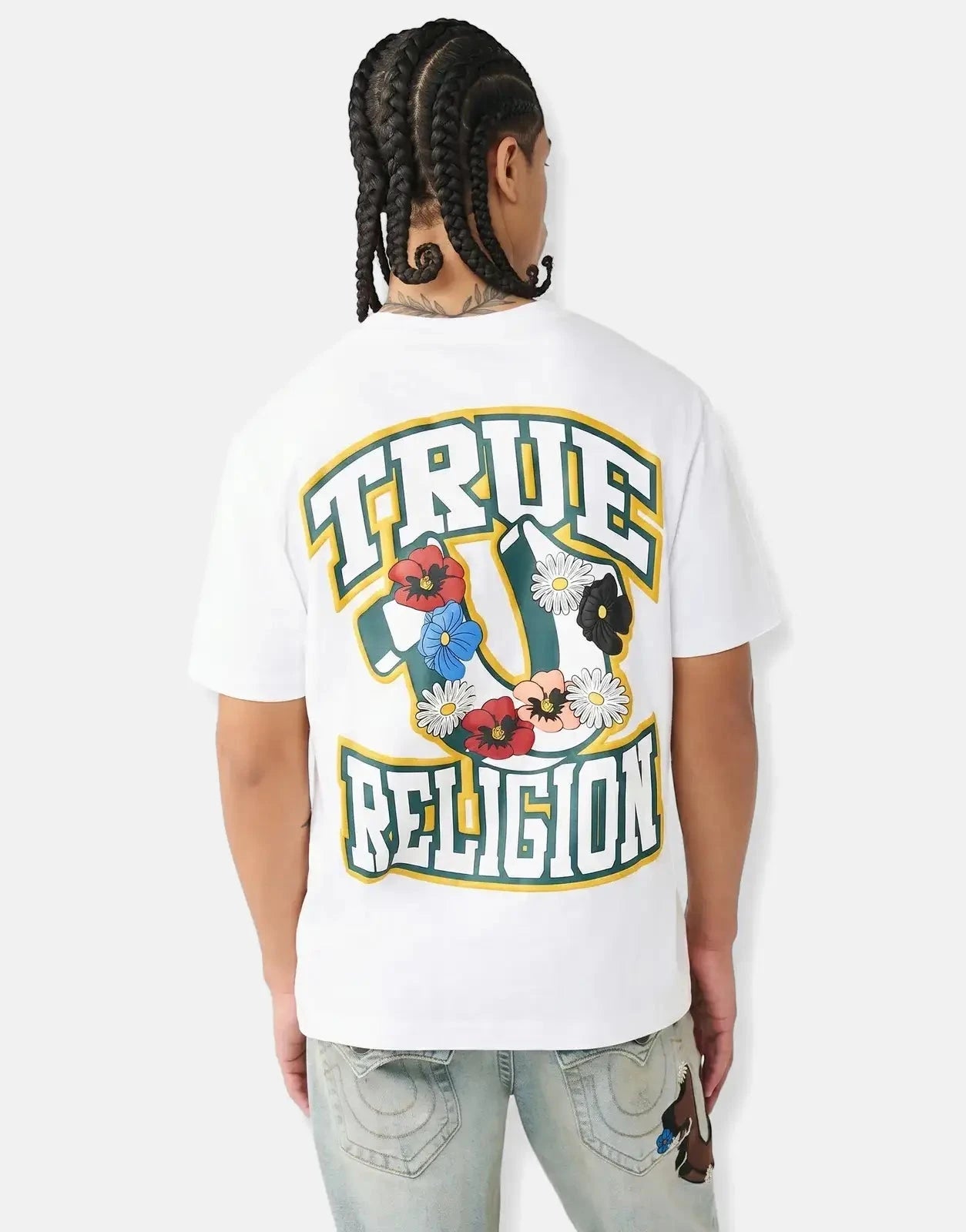 True Religion Garden Logo T-Shirt White - Subwear