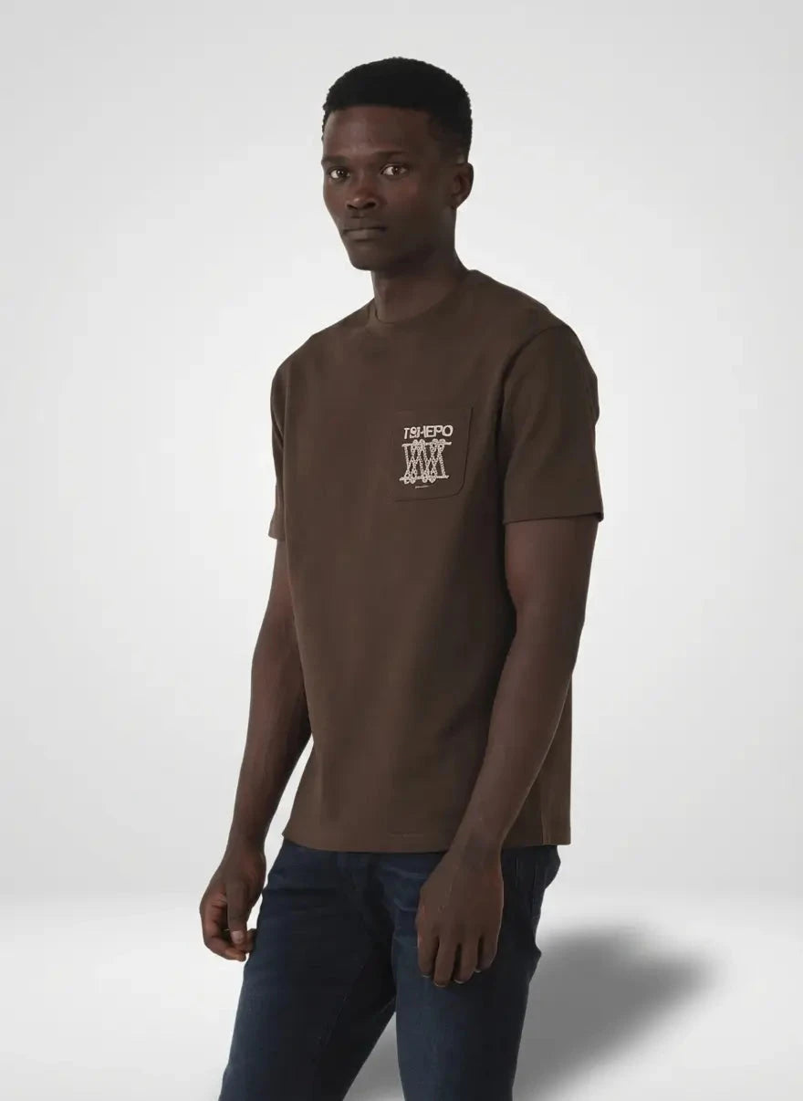 TSHEPO Monogram T-Shirt Expresso - Subwear