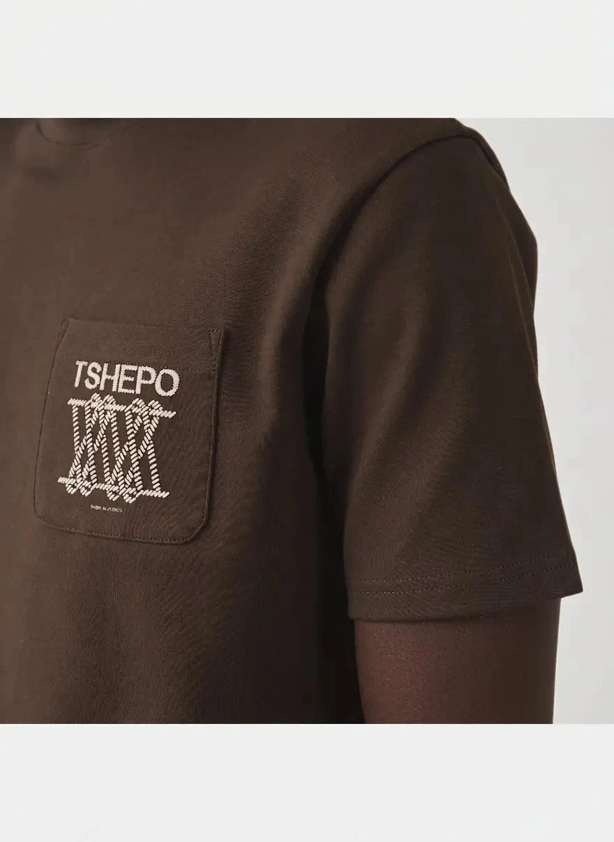 TSHEPO Monogram T-Shirt Expresso - Subwear