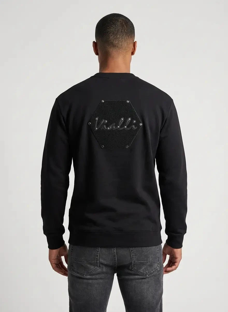Vialli Black Maestro Sweatshirt - Subwear