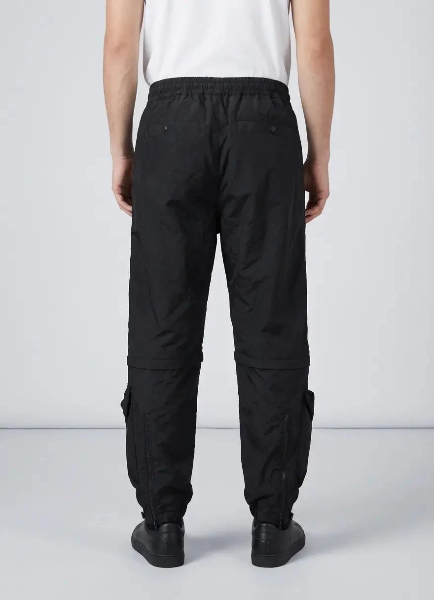 Vialli General Black Baggy Fit Cargo Pants - Subwear