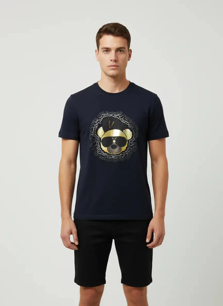 Vialli Labron Navy T-Shirt - Subwear