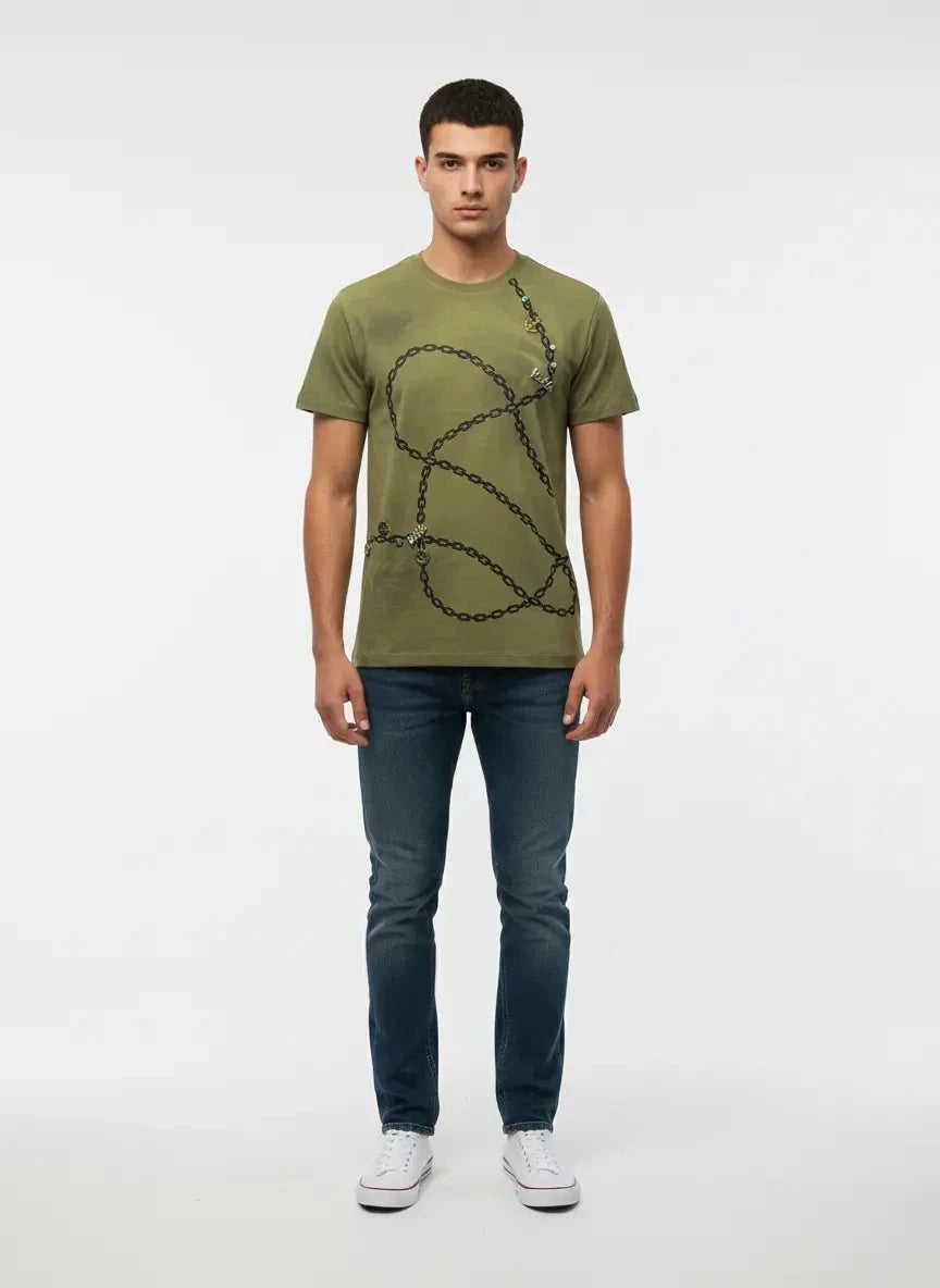 Vialli Longy Green T-Shirt - Subwear