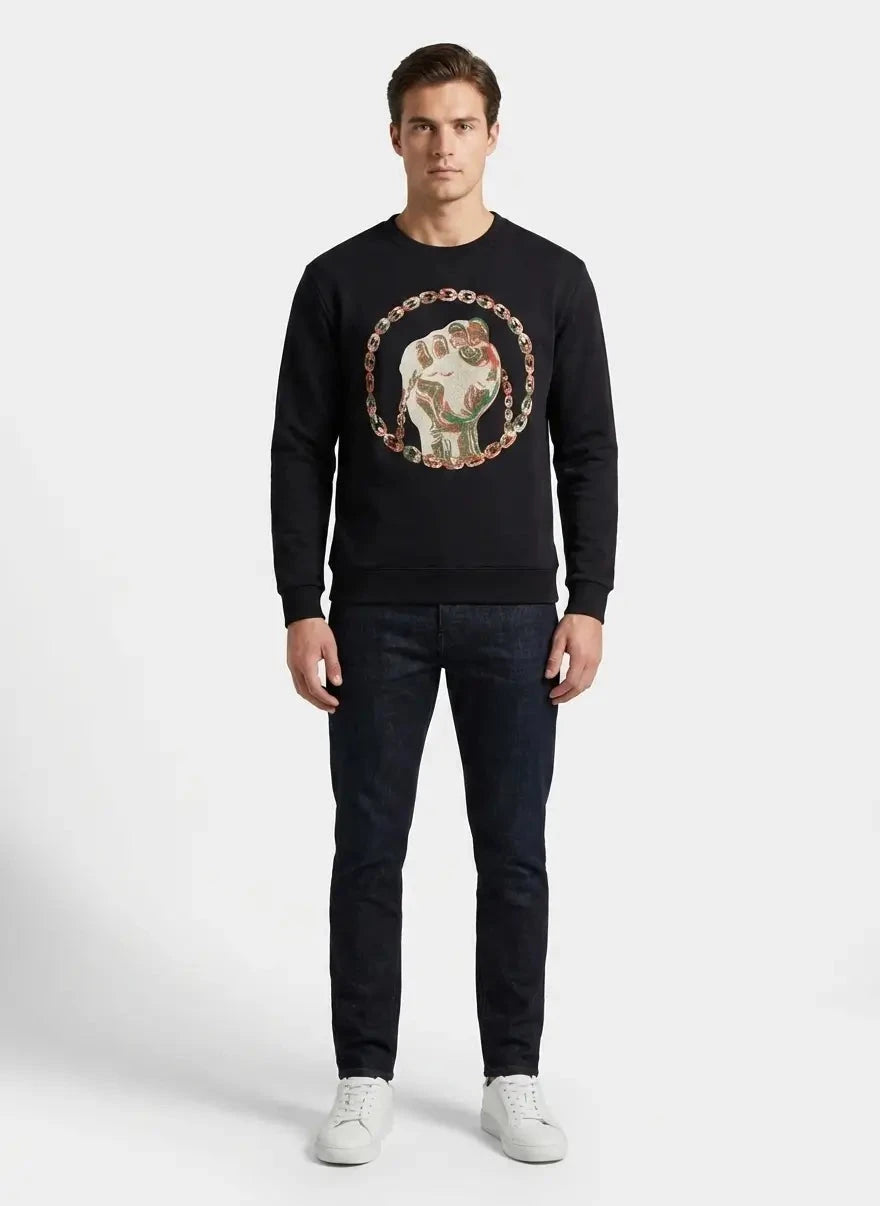 Vialli Misrep Black Sweatshirt - Subwear