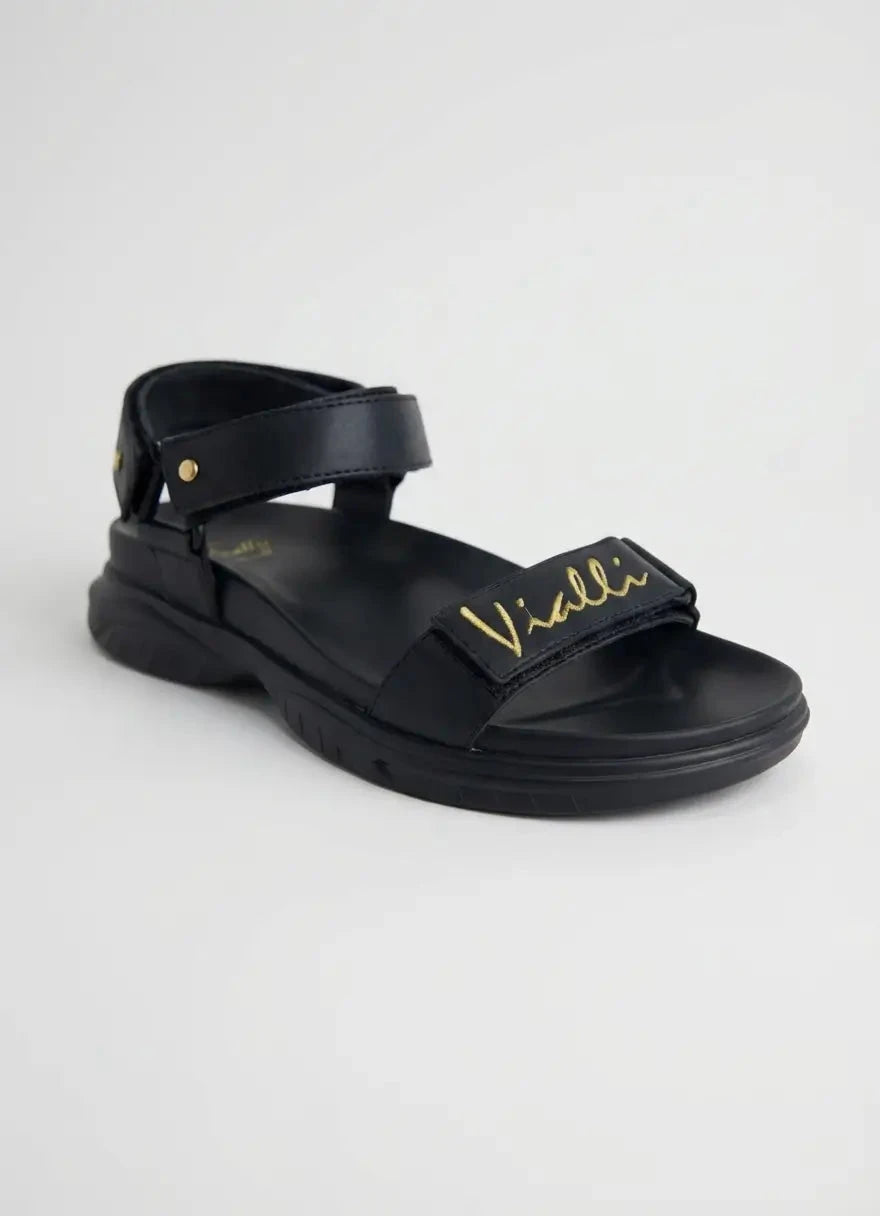 Vialli Successor Black Sandals - Subwear