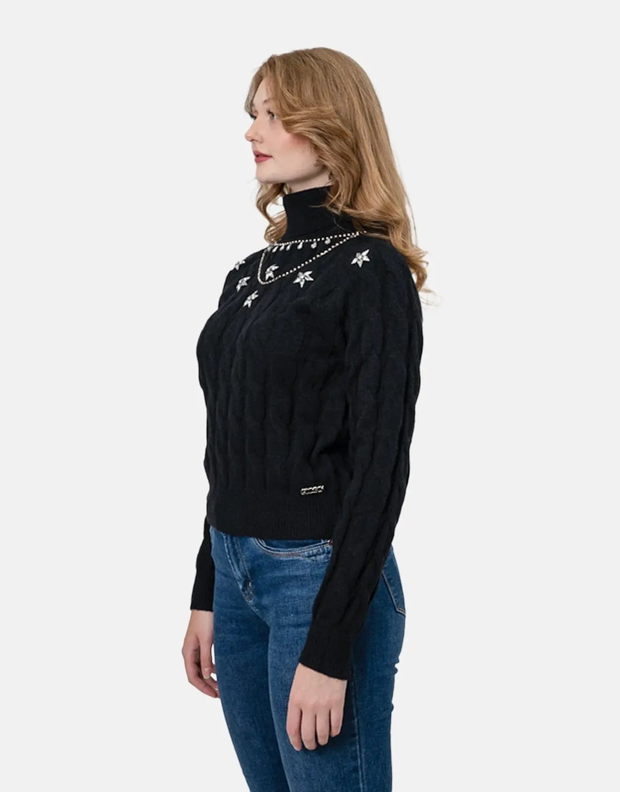 Sissy Boy Chunky Knit Poloneck Sweatshirt - Subwear