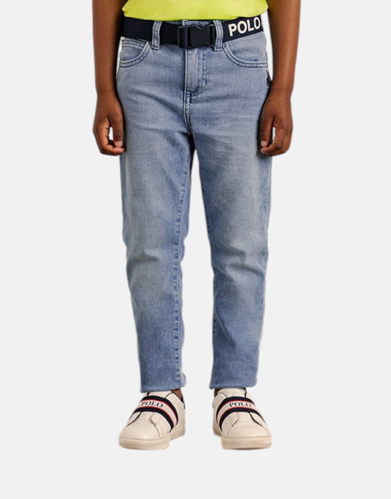 Polo Boys Jude Belted Slim Jeans Medium Wash - Subwear