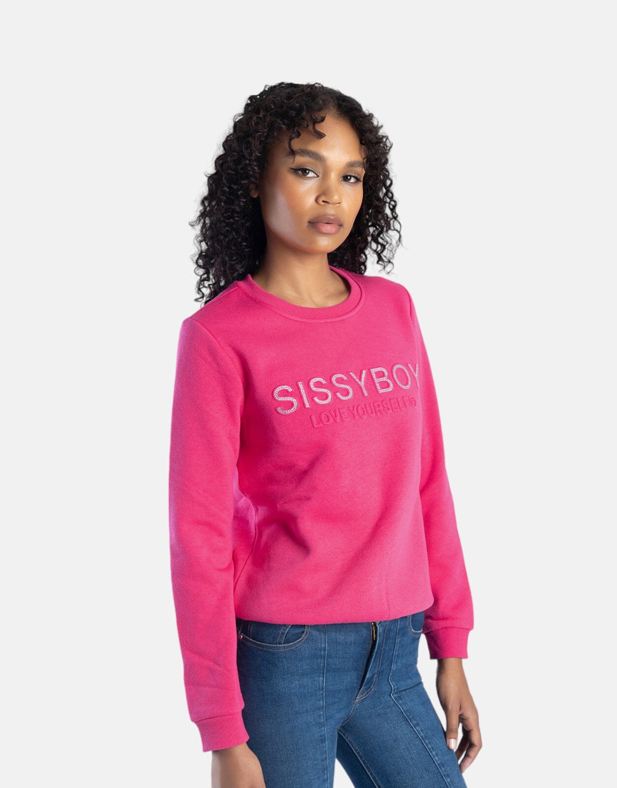 Sissy Boy Bling Embossed Logo Sweatshirt - Subwear
