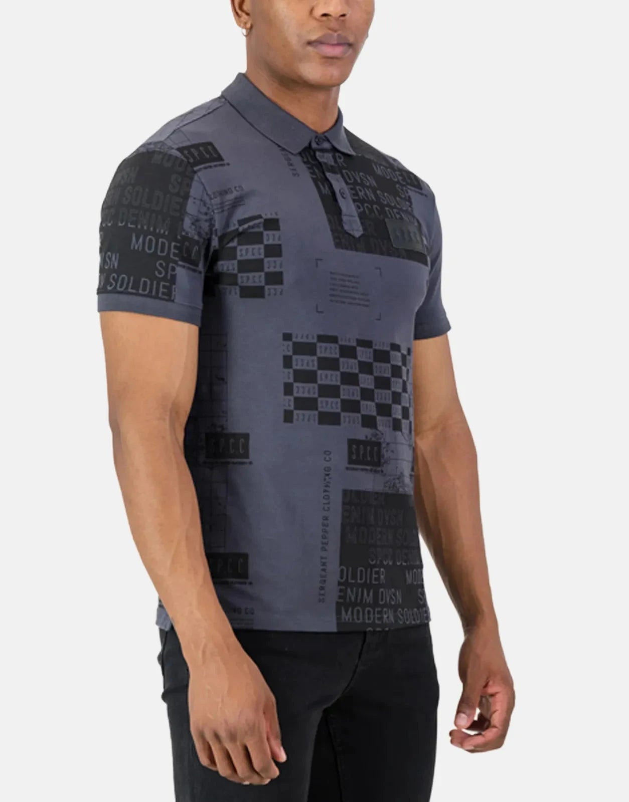 SPCC Cantrell Charcoal Polo Shirt - Subwear