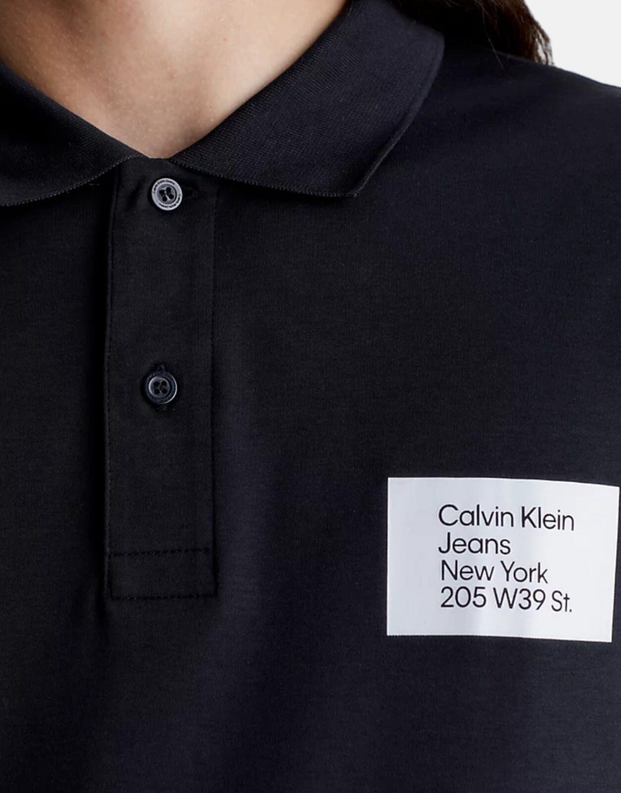 Calvin Klein White Address Box Polo Shirt - Subwear