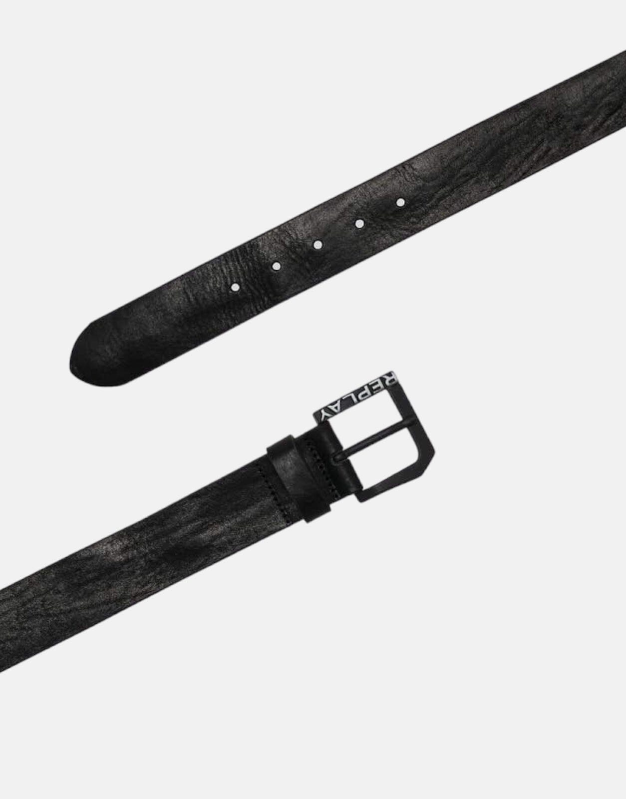 Replay Vintage Effect Leather Belt - Subwear