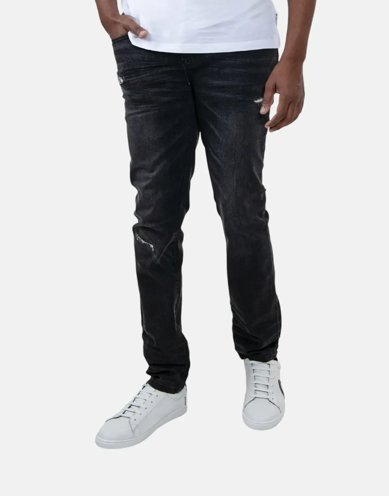 Ben Sherman Abrasion Denim Slim Fit Dark Charcoal Subwear