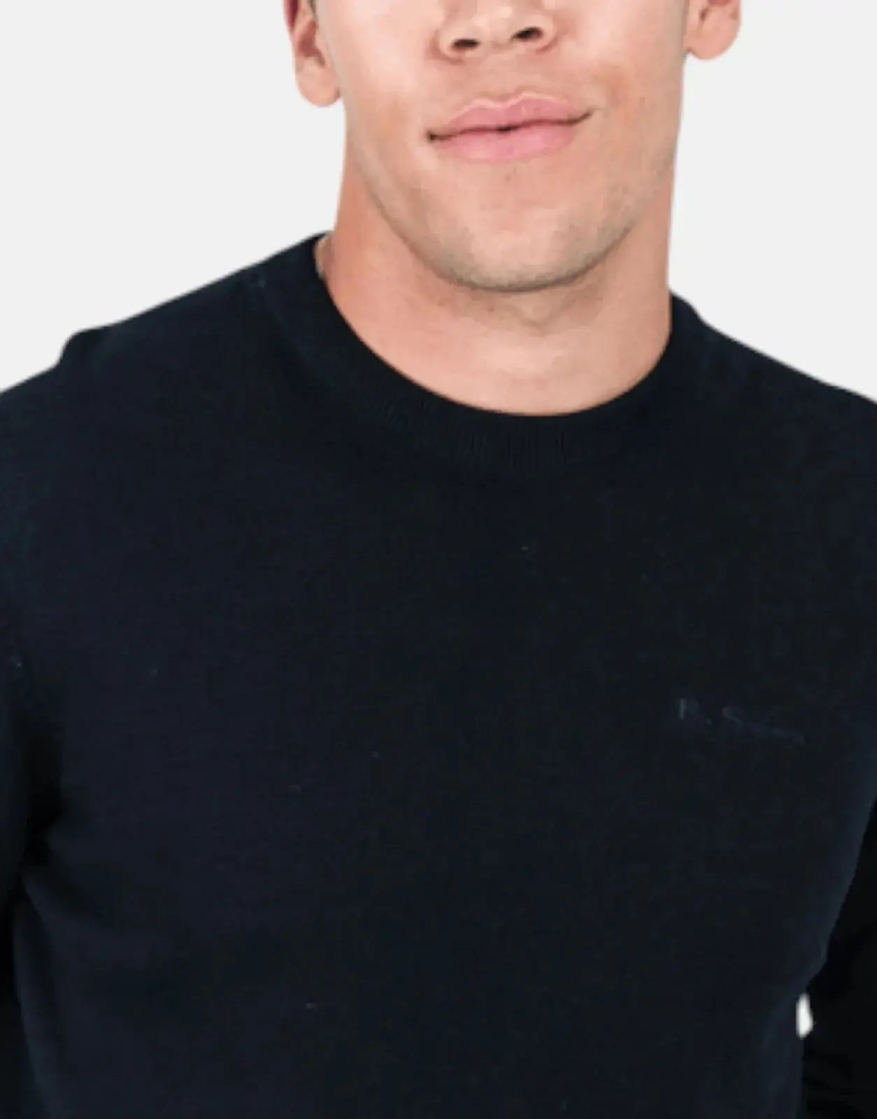 Ben Sherman Crew Neck Black Knitwear - Subwear