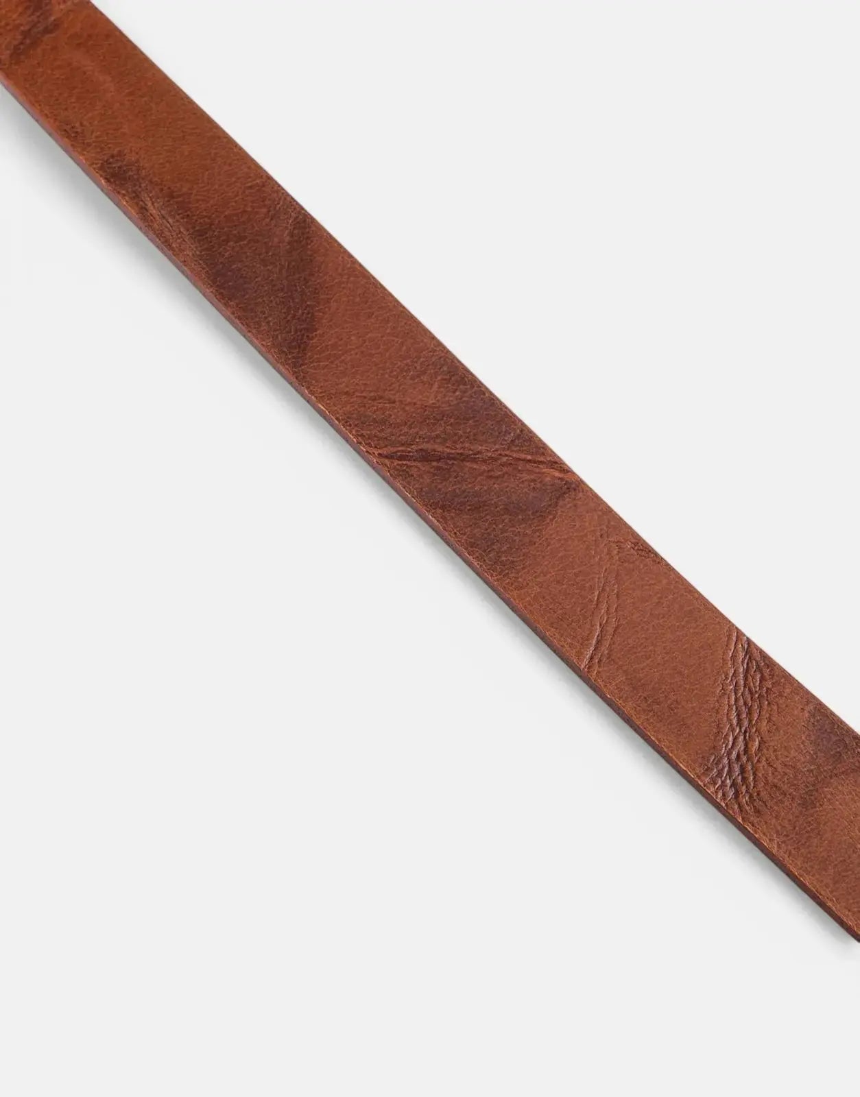 Ben Sherman Distressed Leather Target Buckle Tan Belt - Subwear