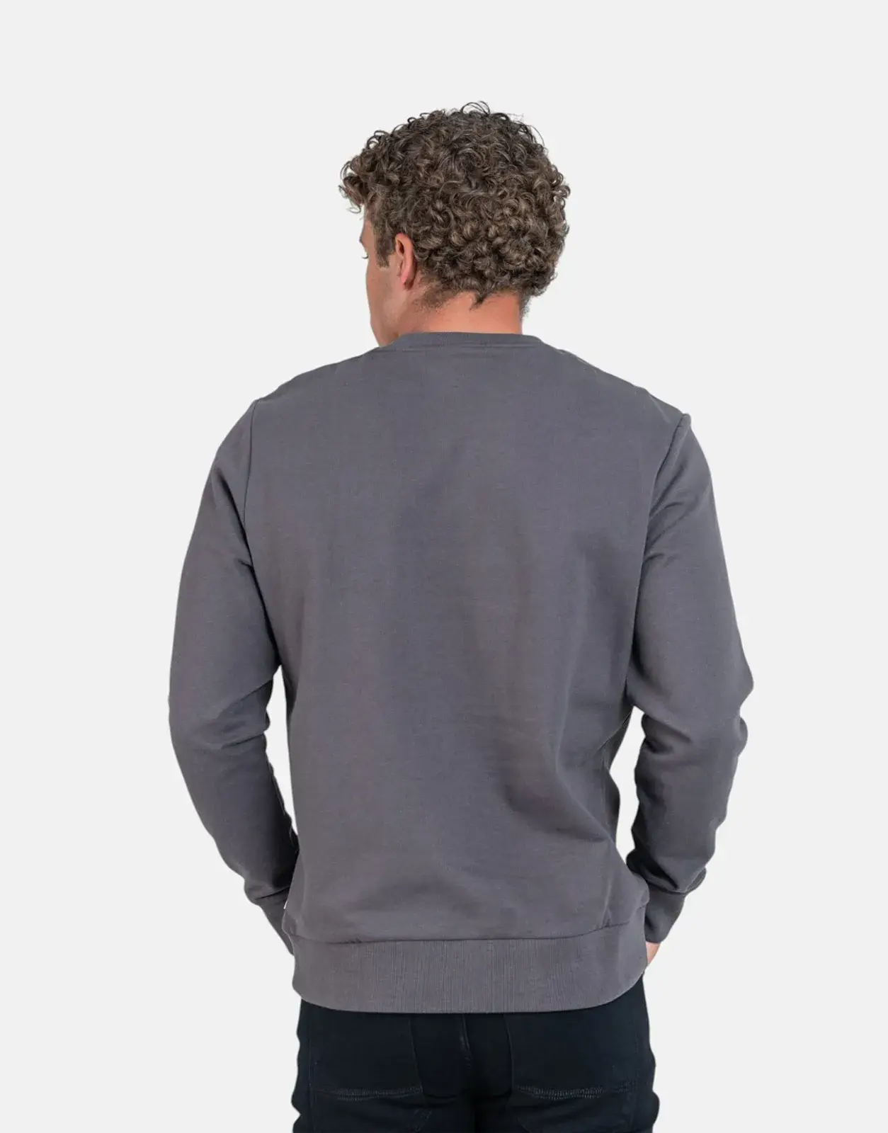 Ben Sherman Embossed 3D Happy Bear Charcoal Sweatshirt - Subwear
